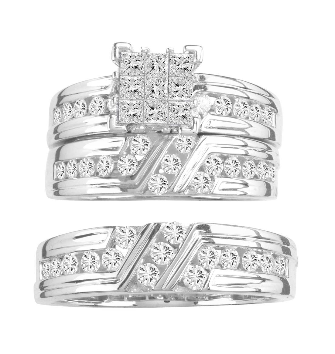 14K 2.00CT Diamond TRIO SET - Unclaimed Diamonds